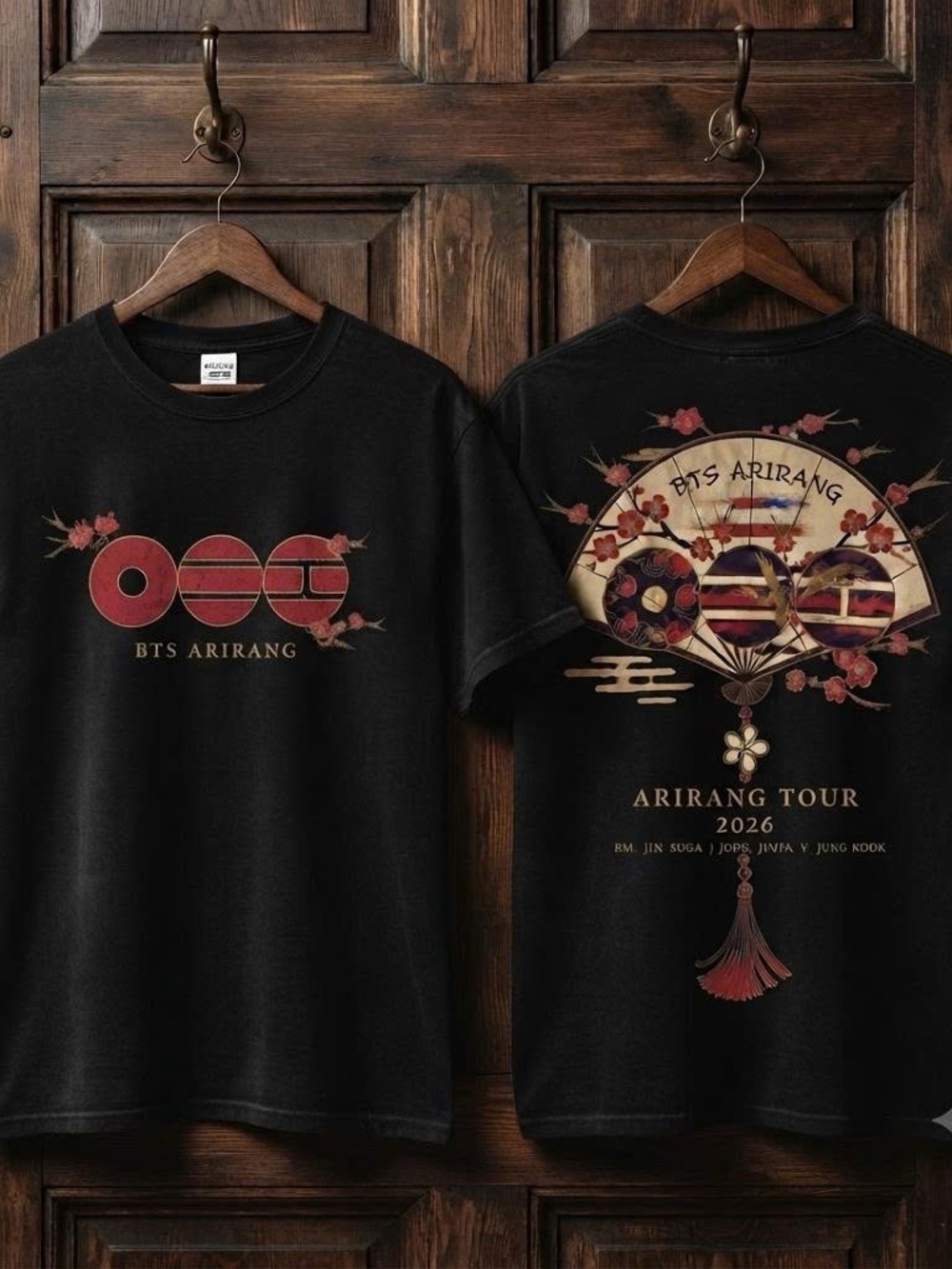 BTS Arirang Tour 2026 Gildan Black For Fan Concert